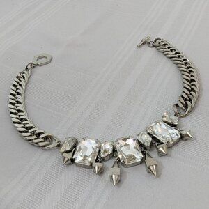 Ted Rossi custom gem & dagger necklace from Henri Bendel